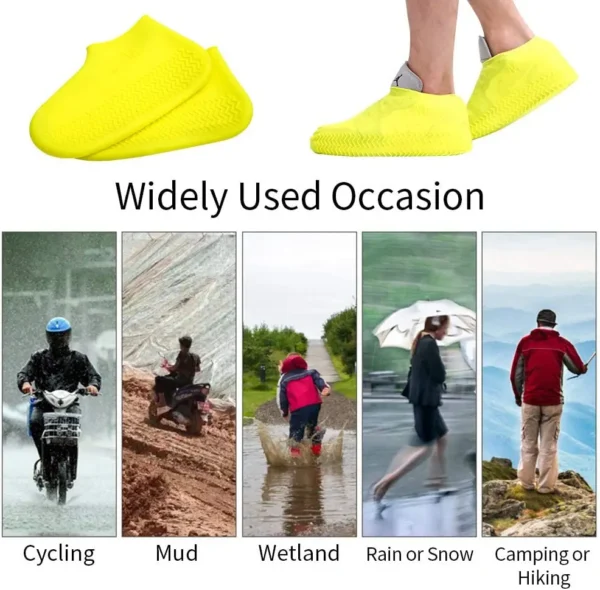 Waterproof silicone shoe covers